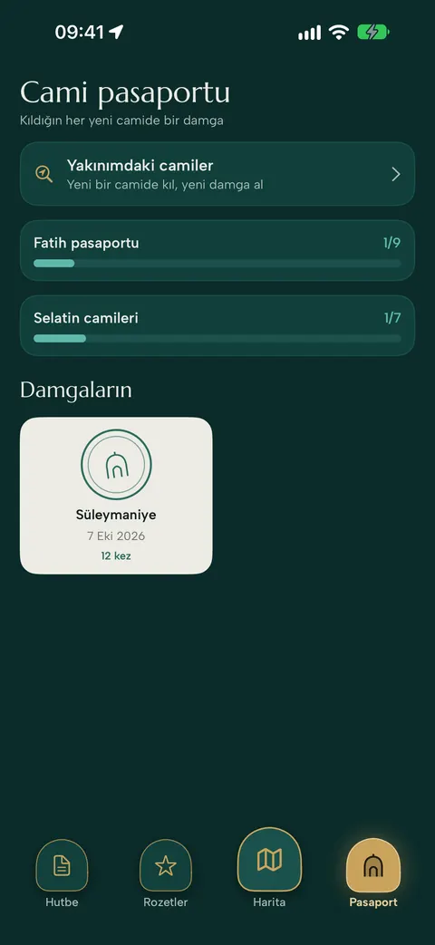 Kıldığın camiler ekranı: Fatih ve Selatin camileri, Süleymaniye damgası